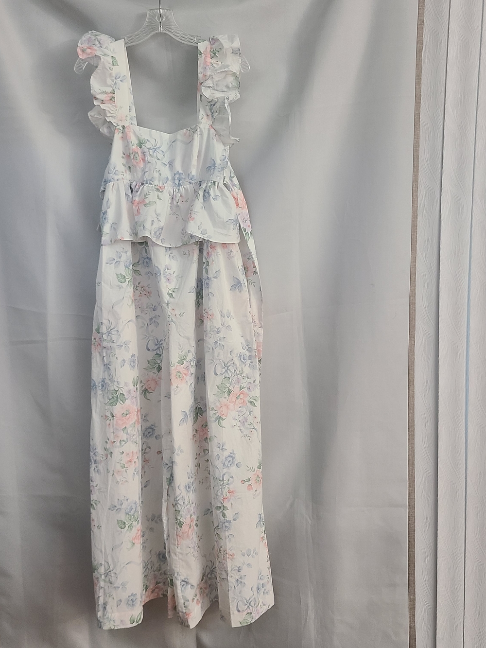 Selkie S Pastel Floral Mrs Darcy Weekend Cottagecore Wide Leg Romantic Jumpsuit